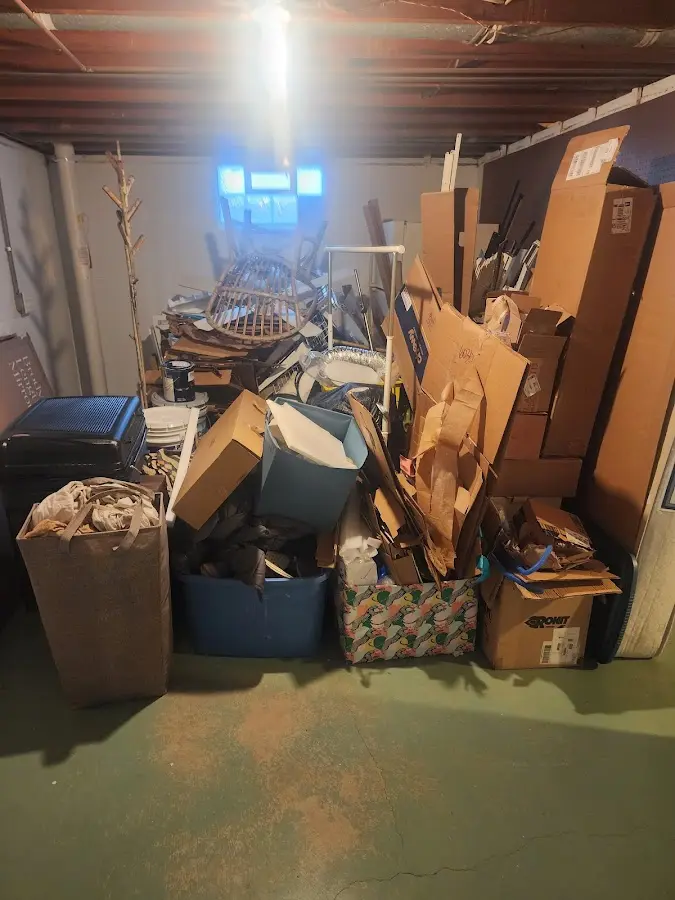 Roll-off dumpster container at job site for Yard Waste Dumpster Rental in New Britain